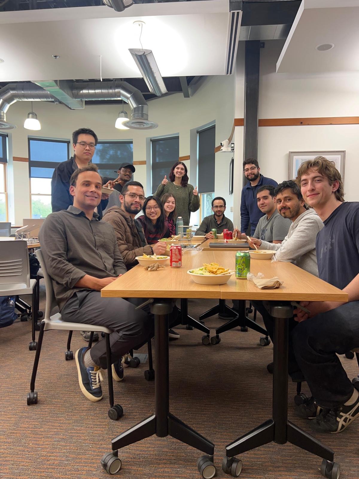Emmanuel Randle with members of the Oregon State University engineering community